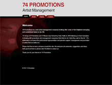 Tablet Screenshot of 74promotions.com